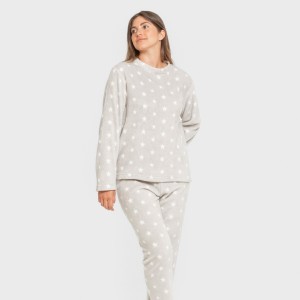 Pigiama pile coral Vitalidad grigio perla 2