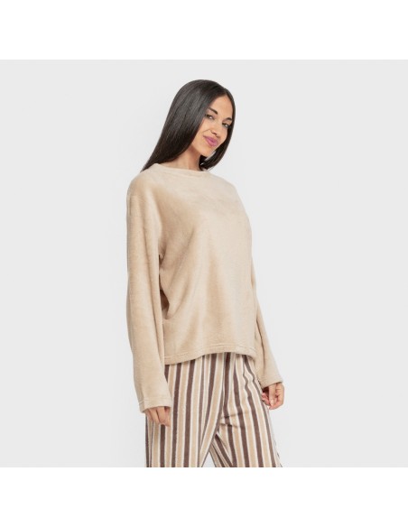 Pigiama pile coral Raya Brooke sabbia