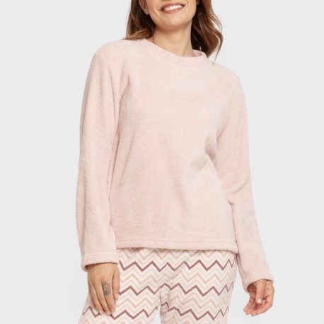 Pigiama pile coral Kit rosa chiaro