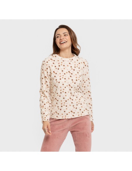 Pigiama pile coral Janice malva