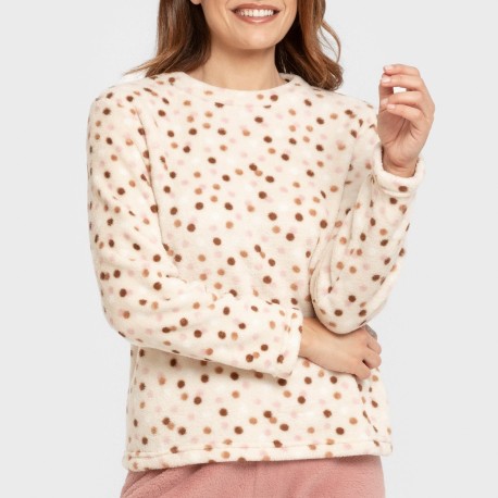 Pigiama pile coral Janice malva