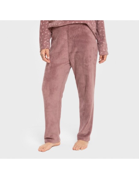 Pigiama pile coral Mimi melanzana