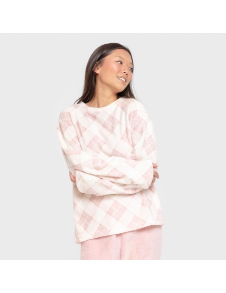 Pigiama pile coral Cuadro Guima rosa
