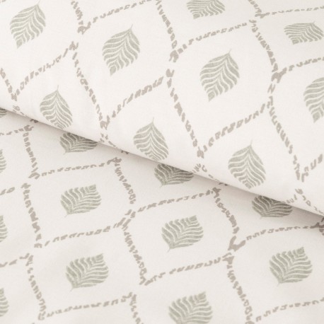 Copripiumino cotone Charleston verde secco