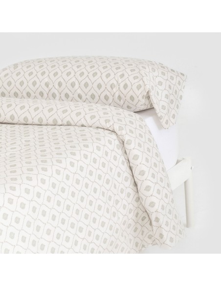 Copripiumino cotone Charleston verde secco Copripiumino cotone Charleston verde secco