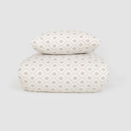 Copripiumino cotone Charleston verde secco