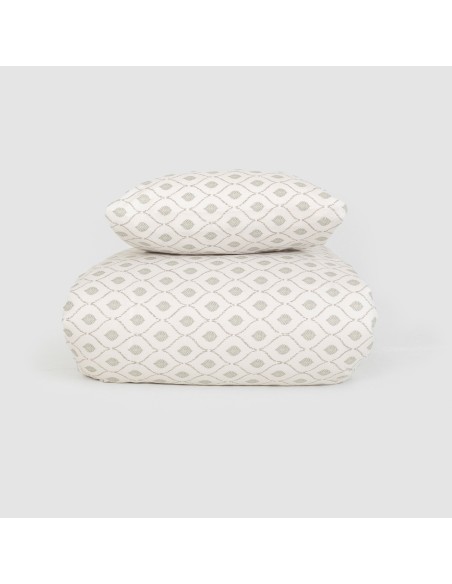 Copripiumino cotone Charleston verde secco Copripiumino cotone Charleston verde secco