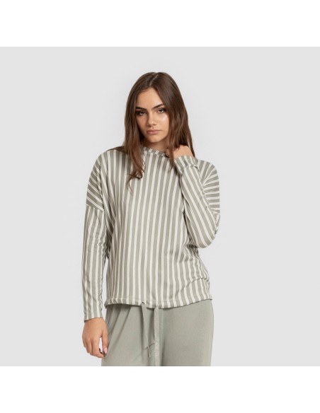 Pigiama lungo Secret donna Raya Marsella verde militare