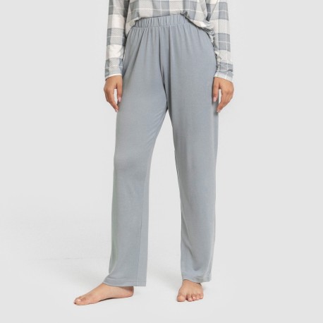 Pigiama lungo Secret donna Cuadro Guima indaco