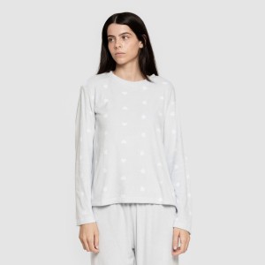 Pigiama velluto super soft Praga celeste