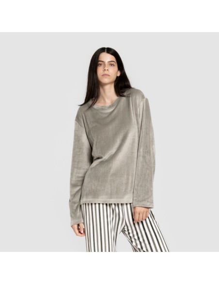 Pigiama velluto super soft Raya Seasonal verde