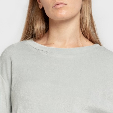 Pigiama velluto super soft Nubecita verde tiffany