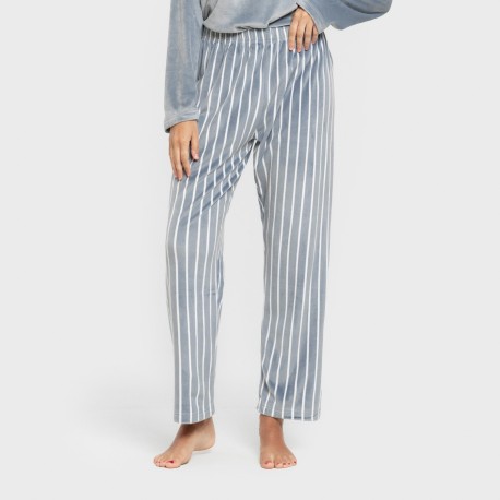 Pigiama velluto super soft Raya Astria indaco