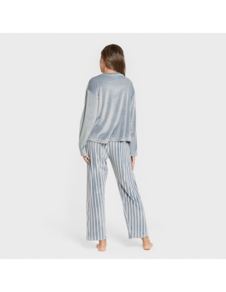 Pigiama velluto super soft Raya Astria indaco Pigiama velluto super soft Raya Astria indaco