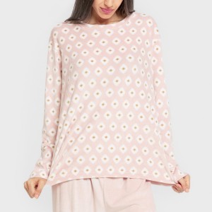 Pigiama velluto super soft Joy rosa cipria 2