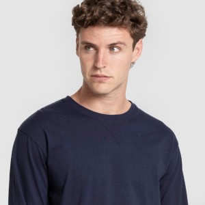 Pigiama uomo franella Monclova blu marino 2