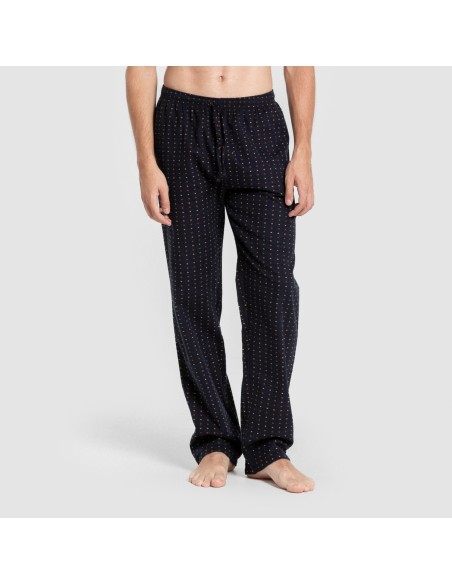 Pigiama uomo franella Monclova blu marino