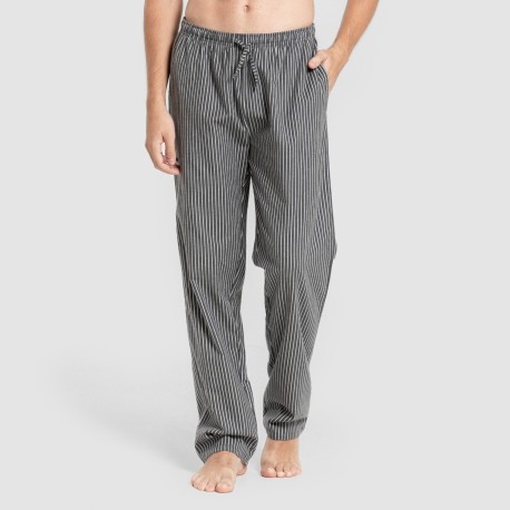 Pigiama uomo franella Raya Derek grigio antracite