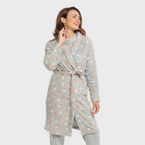 Vestaglia pile coral Tatini indaco