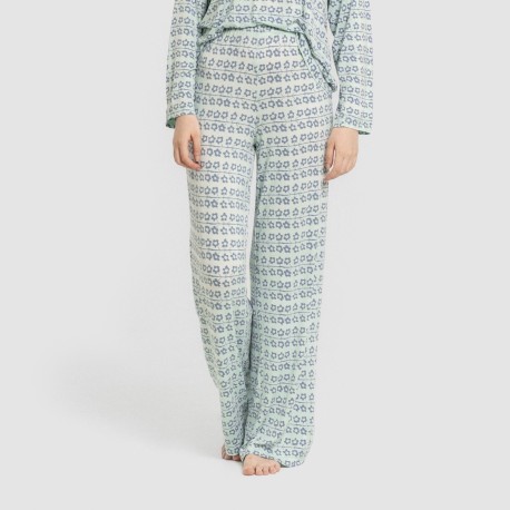 Pigiama lungo viscosa Capricornio rosa