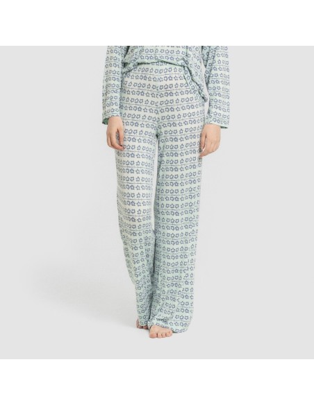 Pigiama lungo viscosa Capricornio rosa