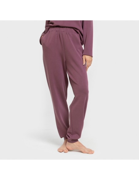 Pantaloni jogger fluidi donna
