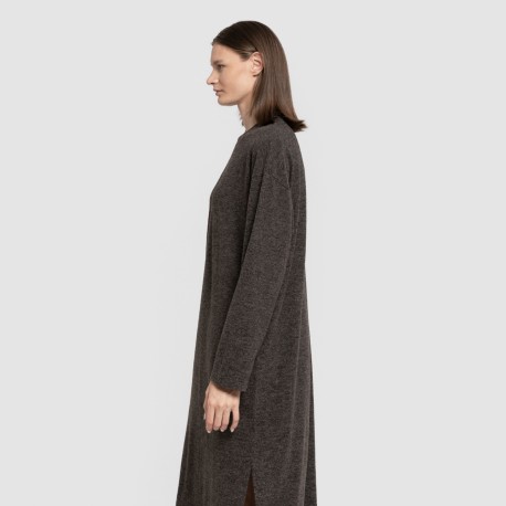 Vestito midi a maniche lunghe New maglia extra morbida