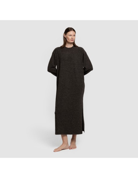 Vestito midi a maniche lunghe New maglia extra morbida