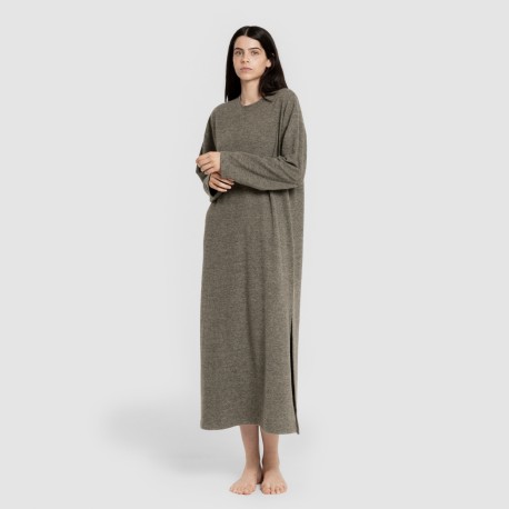 Vestito midi a maniche lunghe New maglia extra morbida