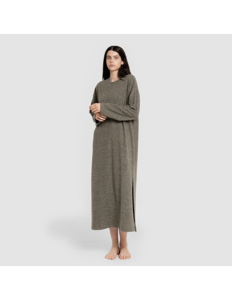 Vestito midi a maniche lunghe New maglia extra morbida