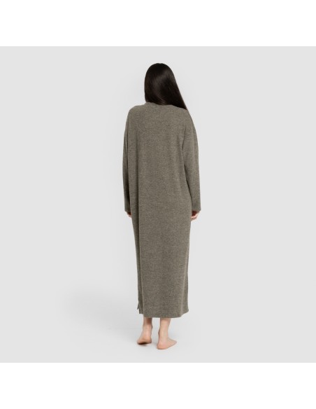 Vestito midi a maniche lunghe New maglia extra morbida