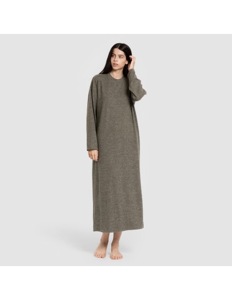 Vestito midi a maniche lunghe New maglia extra morbida