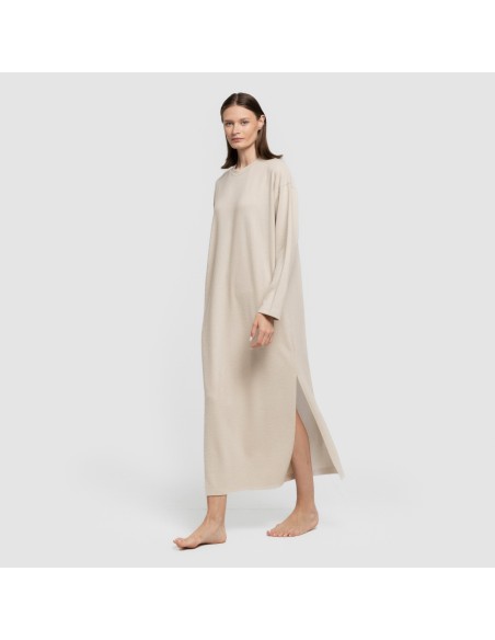 Vestito midi a maniche lunghe New maglia extra morbida