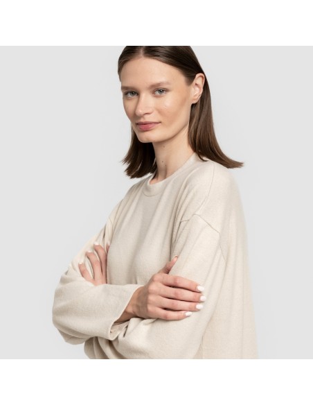 Vestito midi a maniche lunghe New maglia extra morbida