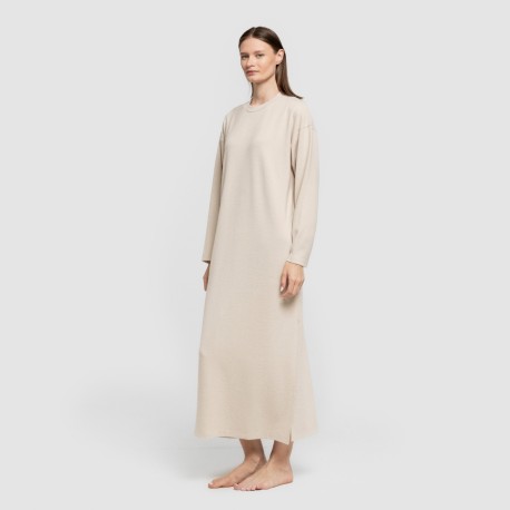 Vestito midi a maniche lunghe New maglia extra morbida