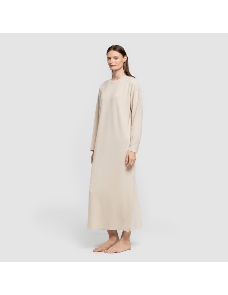 Vestito midi a maniche lunghe New maglia extra morbida