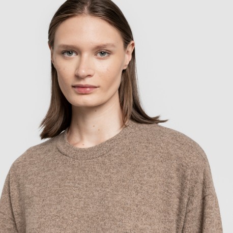 Vestito midi a maniche lunghe New maglia extra morbida