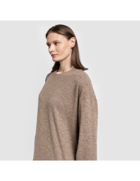 Vestito midi a maniche lunghe New maglia extra morbida