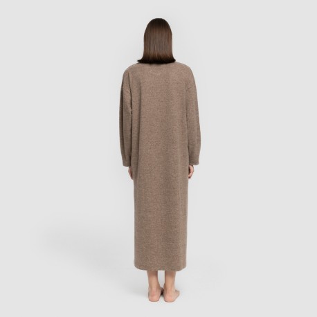 Vestito midi a maniche lunghe New maglia extra morbida