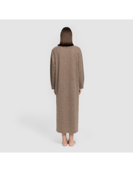 Vestito midi a maniche lunghe New maglia extra morbida