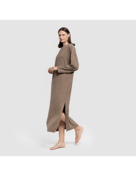 Vestito midi a maniche lunghe New maglia extra morbida