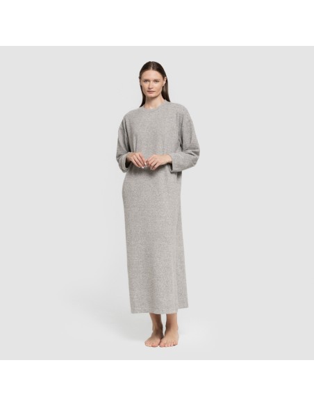 Vestito midi a maniche lunghe New maglia extra morbida