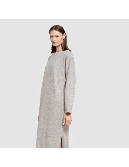Vestito midi a maniche lunghe New maglia extra morbida