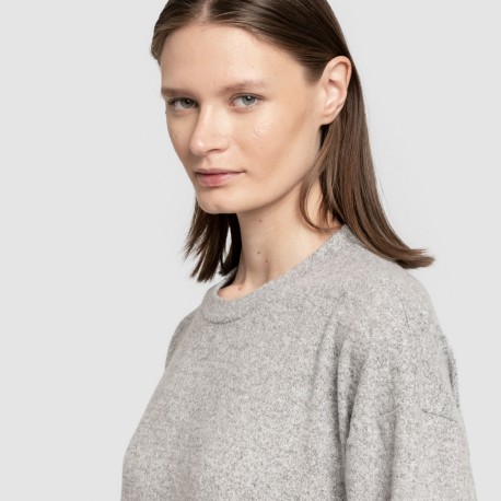 Vestito midi a maniche lunghe New maglia extra morbida