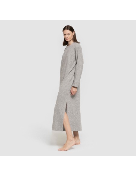 Vestito midi a maniche lunghe New maglia extra morbida