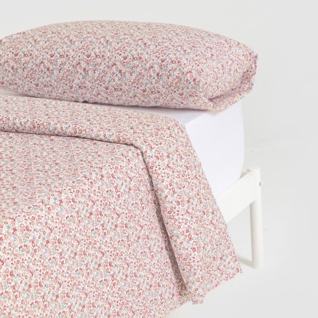 Copripiumino cotone Alda rosa