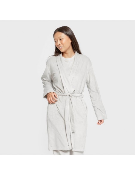 Vestaglia velluto super soft tinta unita