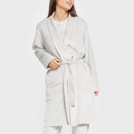 Vestaglia velluto super soft tinta unita