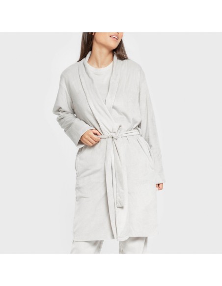 Vestaglia velluto super soft tinta unita