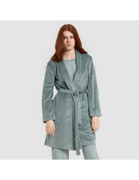 Vestaglia velluto super soft tinta unita